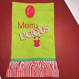 Merry LICIOUS holiday kitchen towel